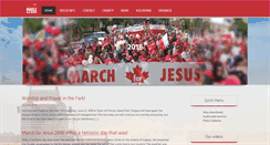Desktop Screenshot of marchforjesus.ca